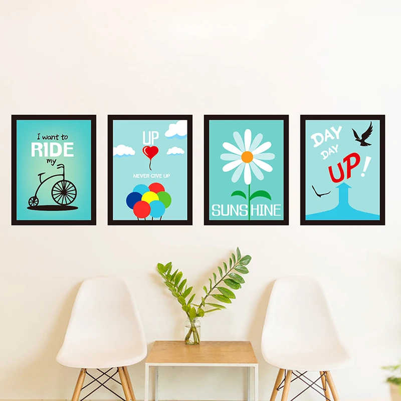 

[Shijuekongjian] фотообои для творчества, Вдохновляющие настенные наклейки для творчества, домашние декоративные наклейки для украшения гостиной