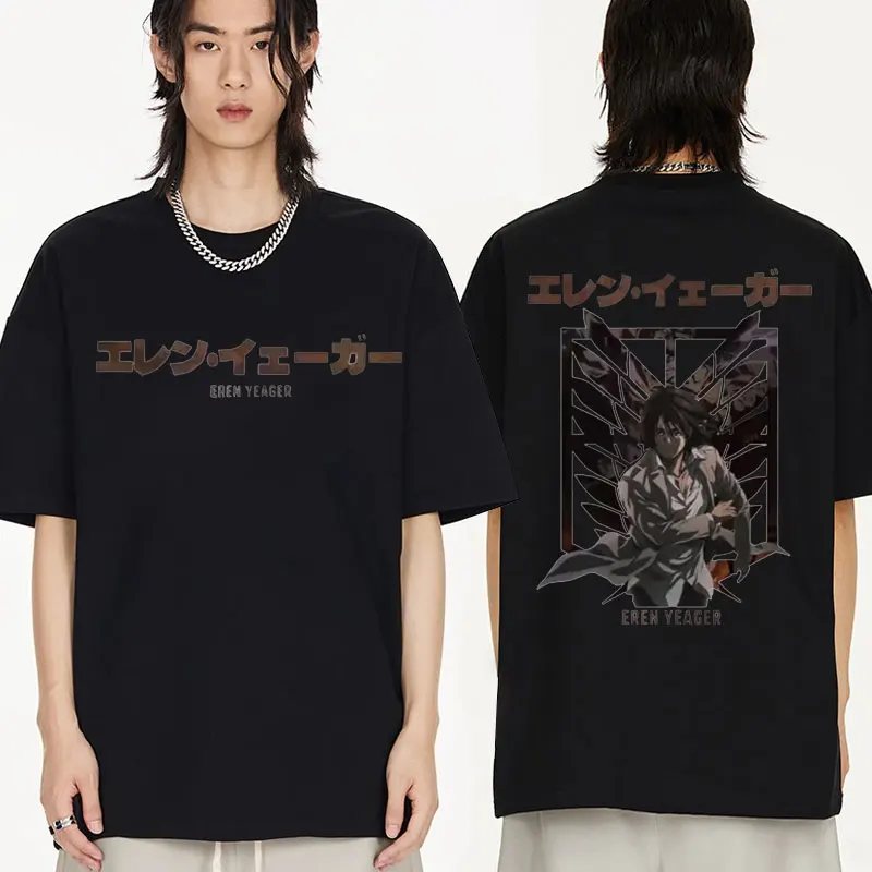 

Attack on Titan Anime T Shirt Fashion Cartoon T-Shirt Men Women's Short Sleeve Tees Hip Hop Streetwear Kawaii Harajuku Tshirts