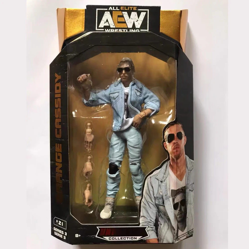 

Series3 Orange Cassidy WWE/AEW /WWF/WCW Rare Collection PVC All Elite Wrestling Unmatched Collection Action Figures 6'