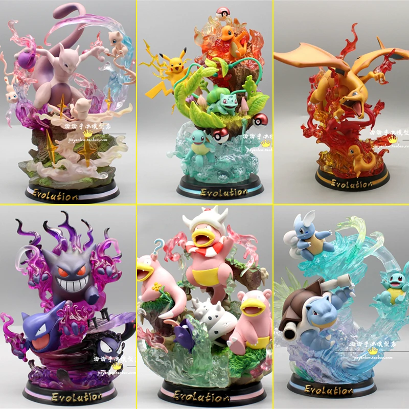 

Фигурка покемона, 26-30 см, чармандер, Mewtwo, Сквиртл, Бульбазавр, чикорита, ивизавр, циндакул, вулпикс, ПВХ, светящаяся модель, игрушки, подарок