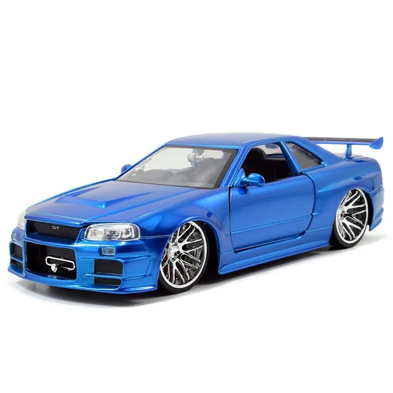 

1:24 Nissan GTR R34 Skyline Ares Alloy Car Model Diecasts & Toy Vehicles Collect Car Toy Boy Birthday gifts