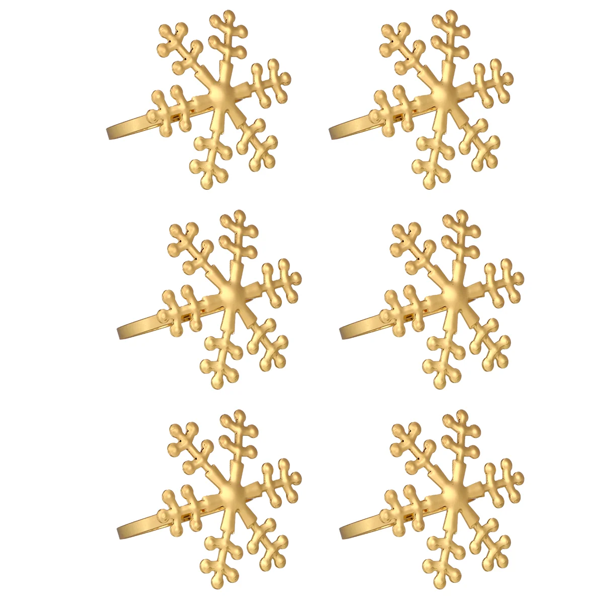 

Napkin Ring Snowflake Holder Christmas Rings Alloy Dinner Banquet Buckle Table Goldmetal Kits Decor Rose Decorative Party