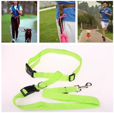 

Great Easy Adjustable Handsfree Dog Pet Walking Running Jogging Lead Leash Waist Belt Chest Strap Gift Hot Sale