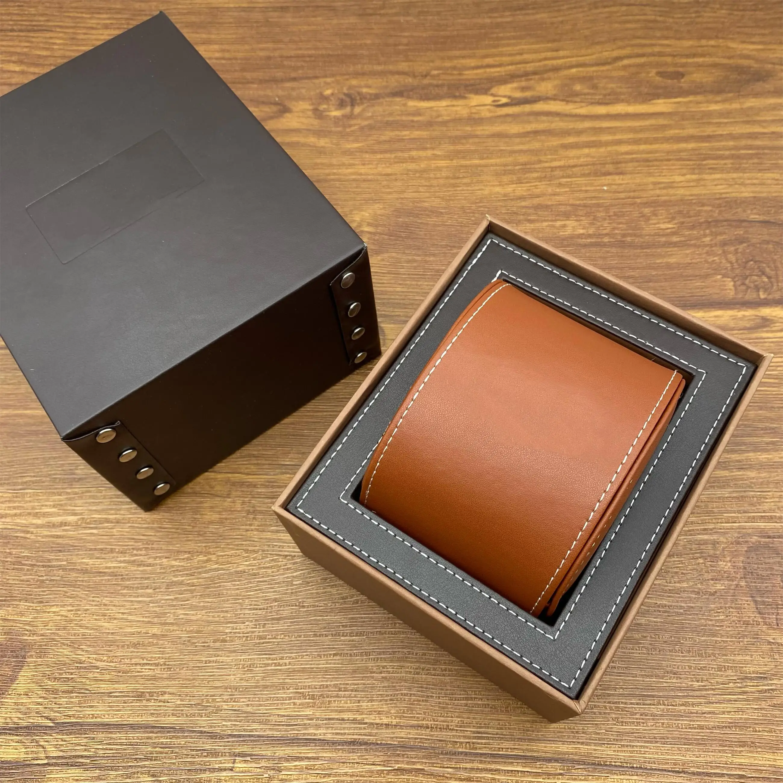 Factory Supplier Brown with Original Wooden Btling Watch Box Luxury Brand with Papers Card Can Customization AAA Watche