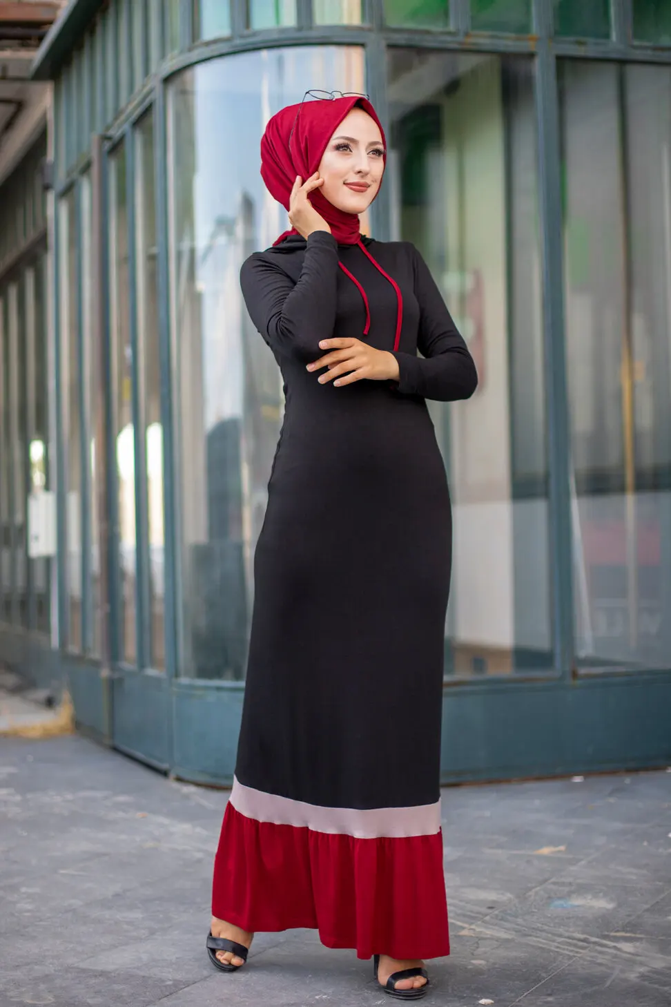 TUGBA Muslim Dress muslim dress code 2021 turkish gown hijab summer
