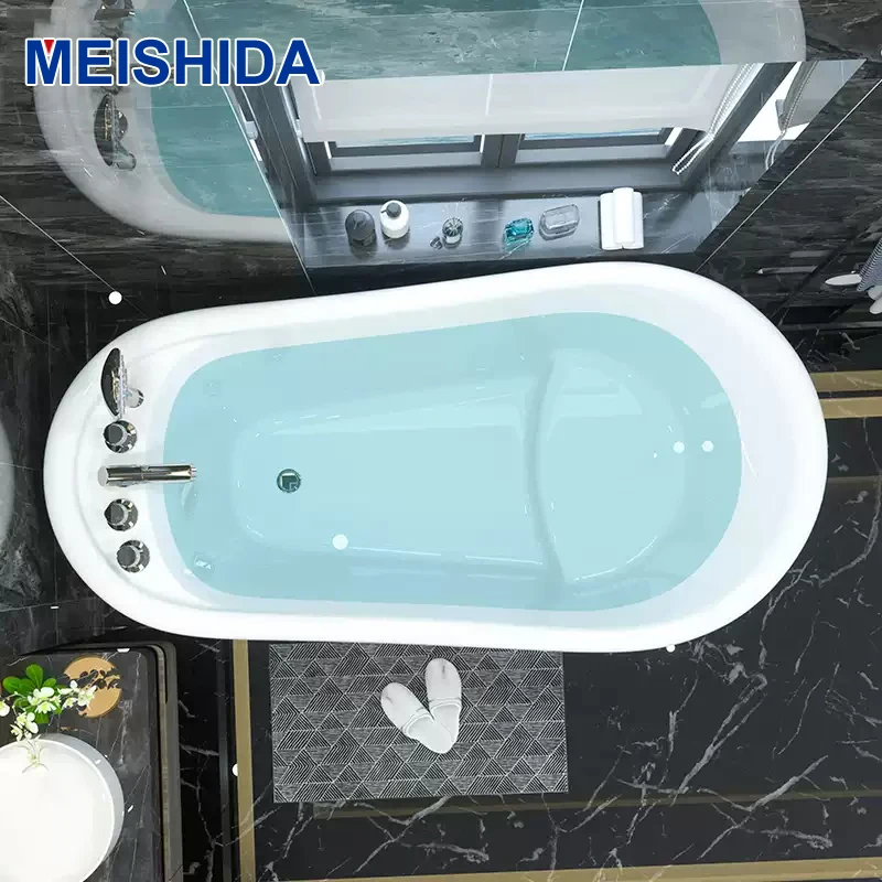 Фото MEISHIDA BSM-8226 японская бытовая мини-маленькая квартира акриловая отдельно стоящая ванна для взрослых ванная комната для дома №3