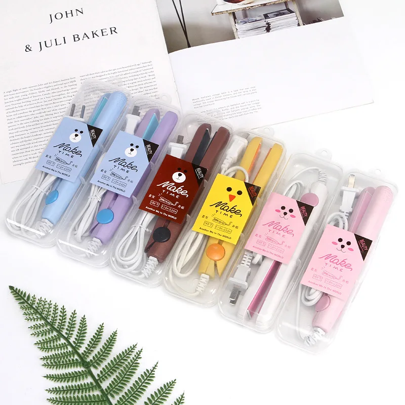 

New Curling Iron Mini Hair straightener Iron Ceramic Straightening Styling Tools Hair Curler Flat Iron Bangs Straightener