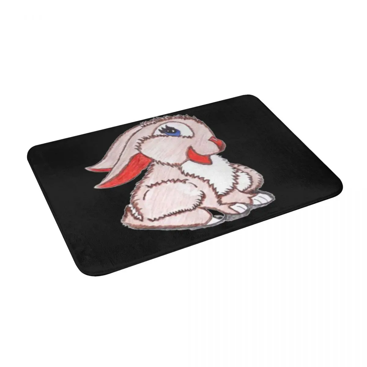 Милый ковер в виде кролика животного для украшения входа гостиной дома кухни