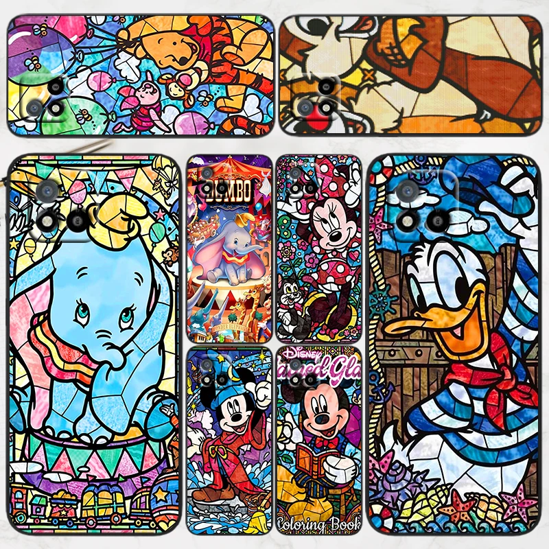 

Disney cute animals For OPPO Realme Q3S GT Q3 C21Y C20 C21 V15 X7 V3 V5 X50 X3 X2 Q2 C17 C12 C11 Pro 5G Black Phone Case