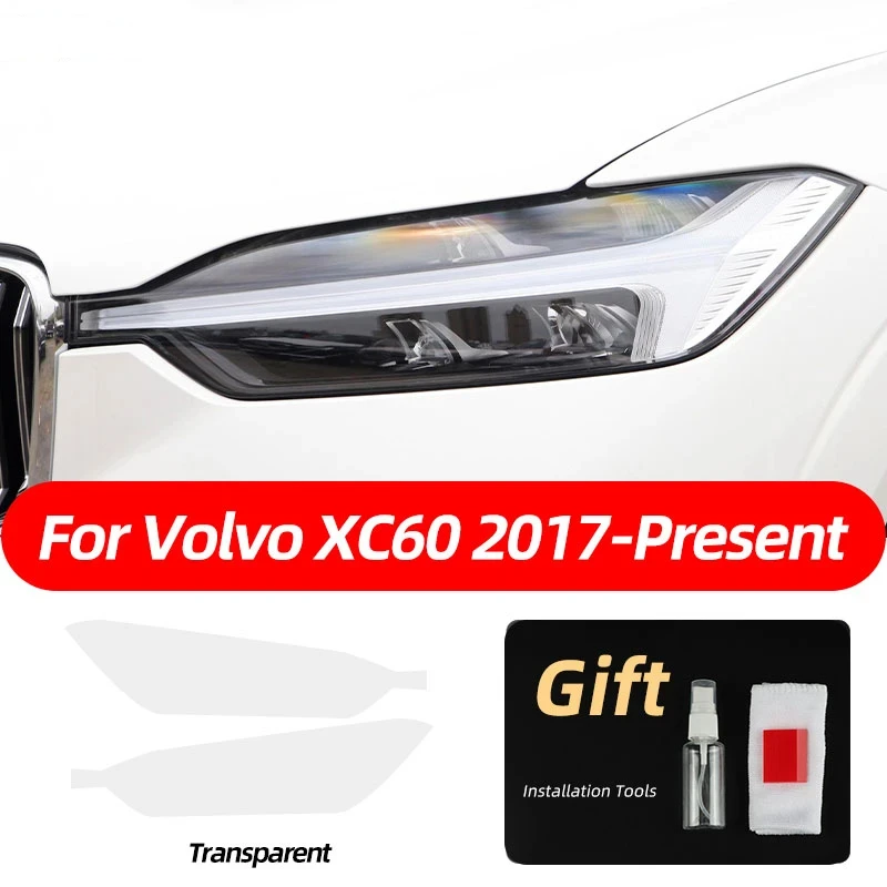 

2 шт. автомобильный передний фонарь, прозрачная наклейка из ТПУ, защитная пленка для фар для Volvo XC90 XC40 XC60 S60 S90 V60 V90, аксессуары
