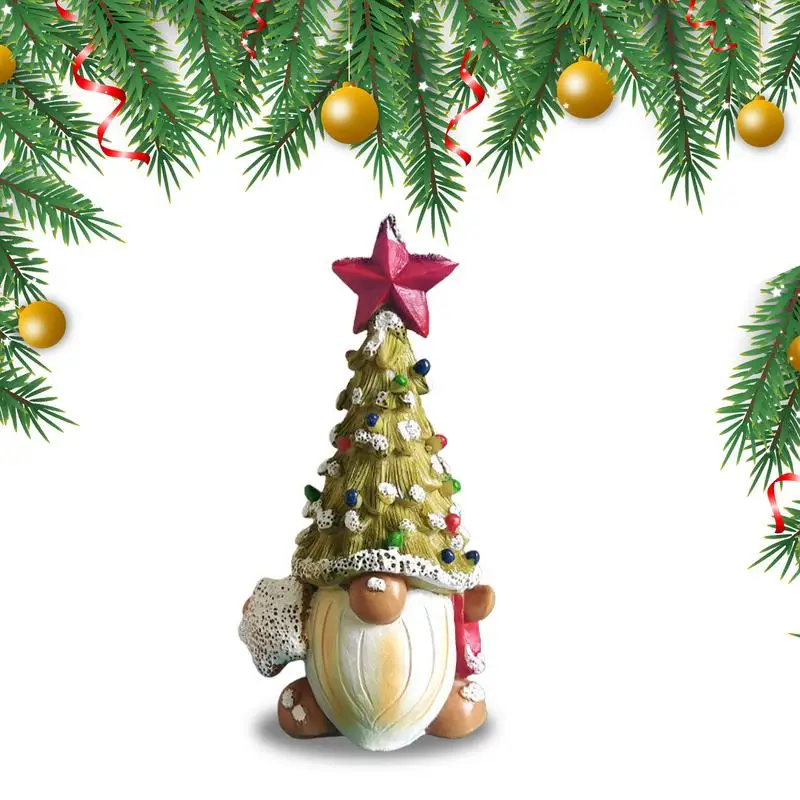 

Украшения для гномов для двора, уличная шапка для рождественской елки, семейный сад, семейное украшение для рождественского двора, лужайки