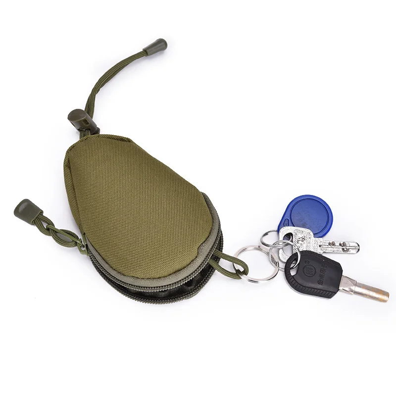 

Mini Key Holder Men Small Key Organizer Army Camouflage Coin Purses Outdoor Commuter Equipment Zippered Case Bags