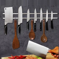 double strip magnetic knife holder wall hanging universal japanese santoku slicing knife block shlef chef knife rack accessories