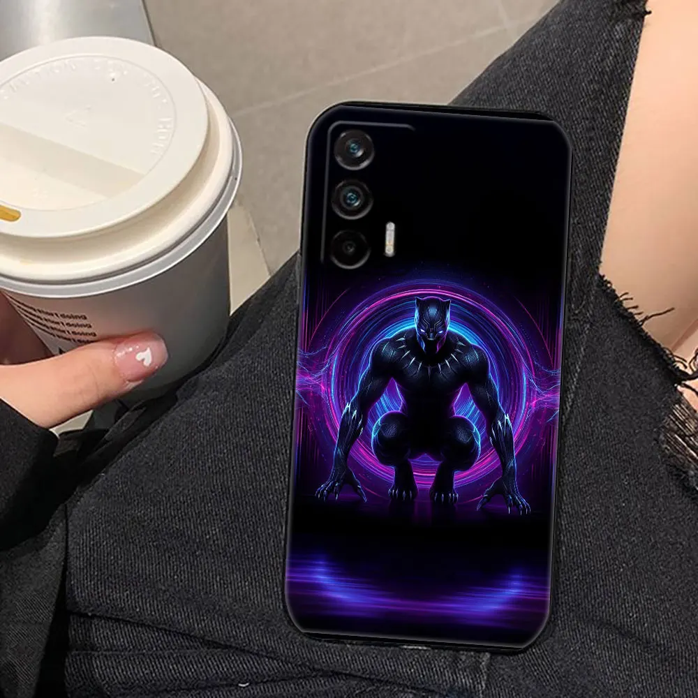 Чехол для телефона Marvel Black Panther Realme C11 C15 C20 C21 C21Y C30 C30S C33 C35 C53 C55 C63 C65 GT NEO 2 X50 Case Funda Capa