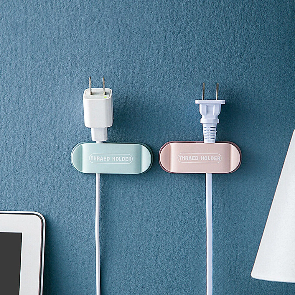 

New Plug Hook Hooks Hook Holder Power Cord Plug 4pcs Plug Hook ABS Material Plug Hook Convenient Plug Hook Electrical Plug Hook