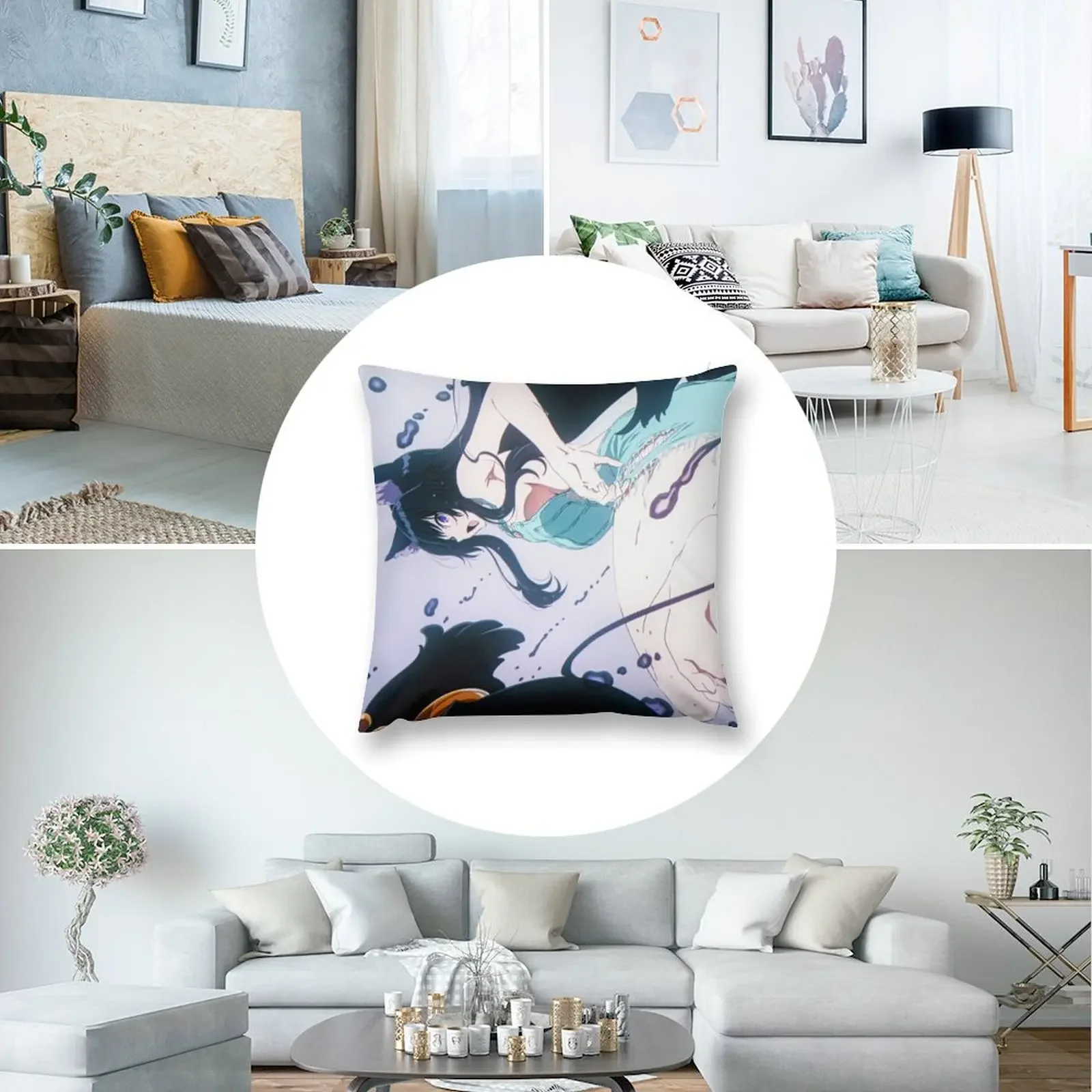 Дельта The Eminence in Shadow Декоративная подушка Мраморный чехол для подушки