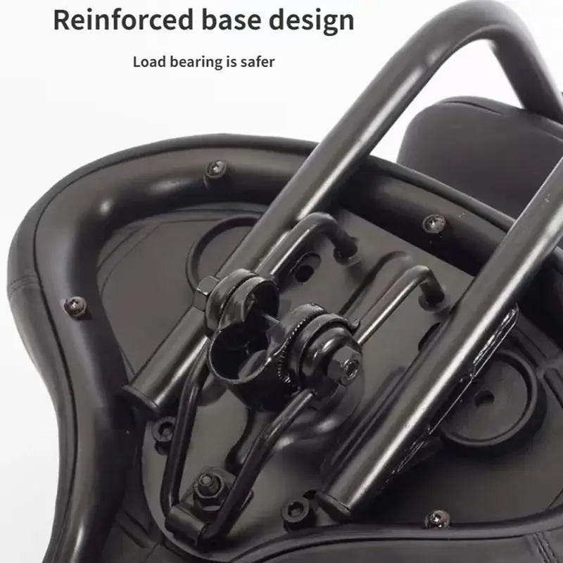 Велосипедное Сиденье с подголовником широкое удобное амортизирующее