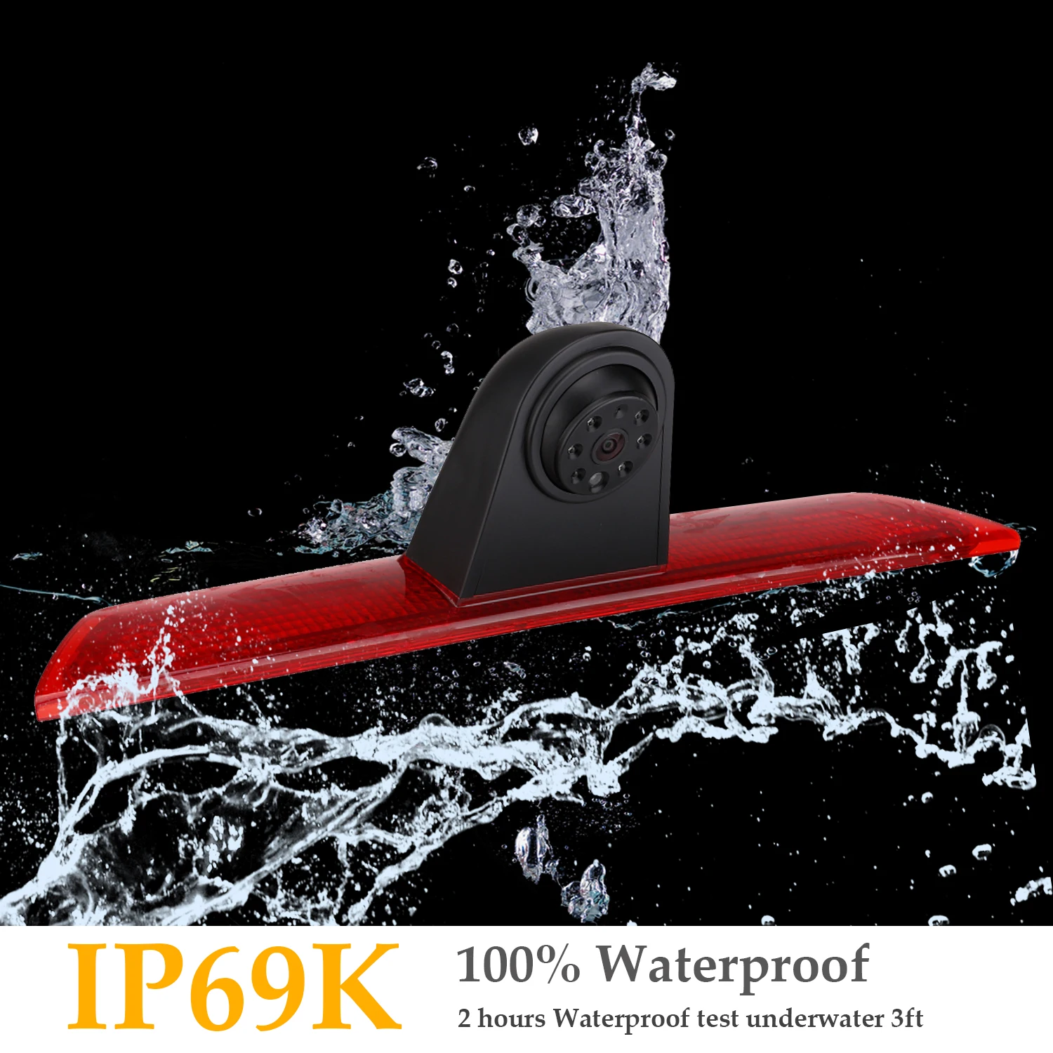 E9 HD 3-я камера стоп-сигнала + 7-дюймовый монитор для FORD Transit 8 (V363) F150/F250/F350 2014-2019