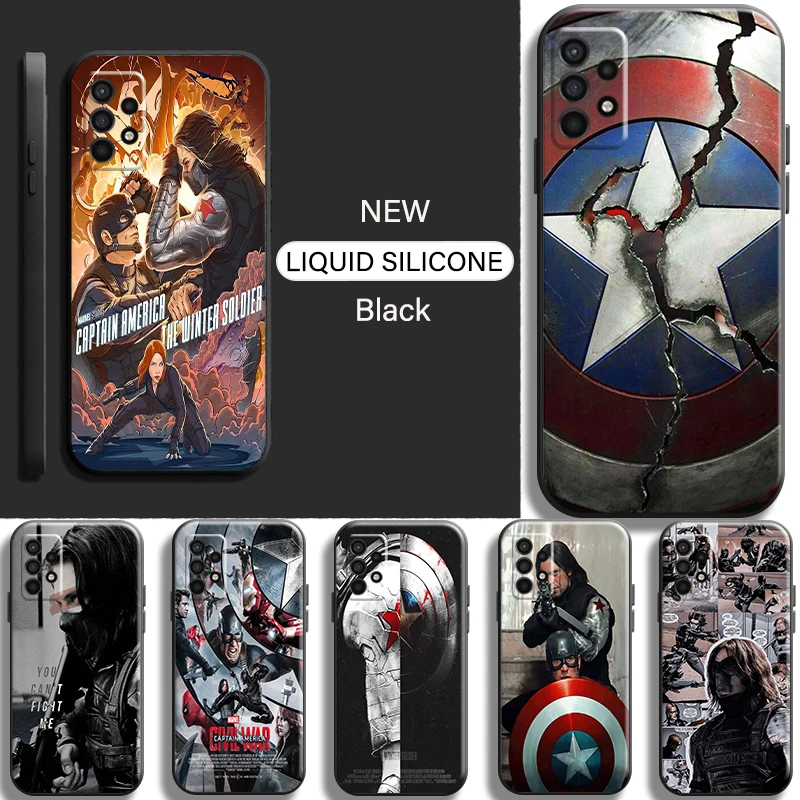 

Captain America Winter Soldier Phone Case For Samsung Galaxy For A10 A11 A12 A21 A21S A22 A30 A31 A32 A51 A52 A70 A71 A72 5G