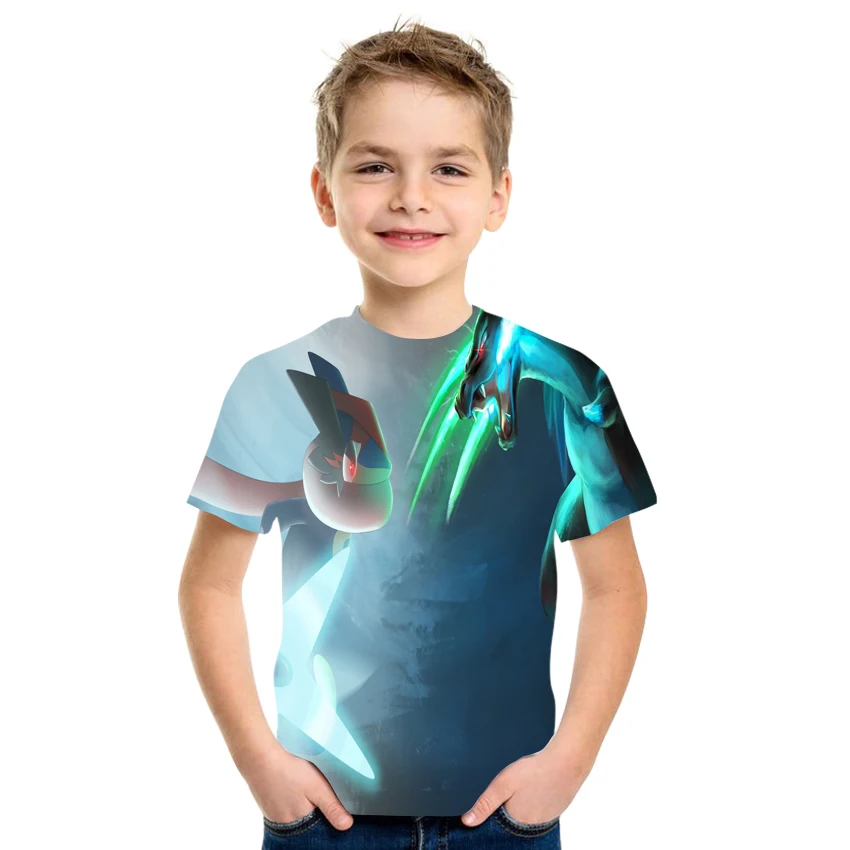 

2022 summer new Personalized Fashion 3D Printed Anime T-Shirt Boys And Girls Cute Clothes Summer Casual Boys Children's Tops