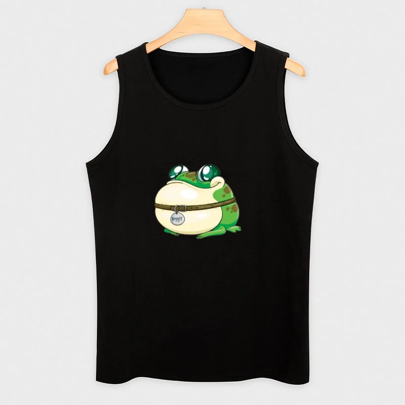 Фото Забавная майка Boggy the Froggy в стиле хип-хоп, повседневная майка без рукавов для уличной моды №3