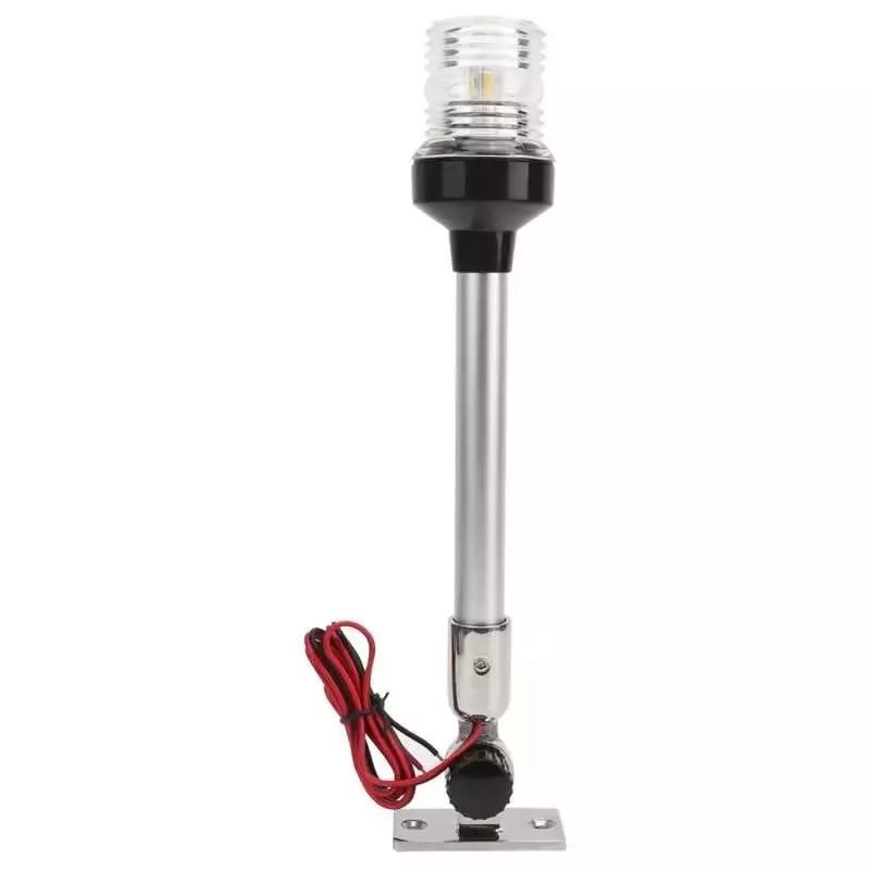

Boat Accessory 12in LED Navigation Light Round Sailing Signal Lamp 360° All Round Lighting for Marine Boat Yacht Bow Lamp