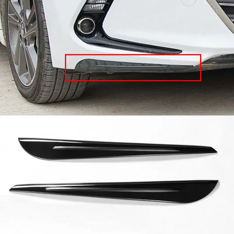 2 шт./предназначены для защиты переднего бампера Elantra ad 2016-2019 | Хромированный