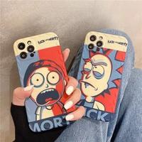 mad scientist rick and morty phone cases for iphone 13 12 11 pro max xr xs max x 2022 couple anti drop soft back cover