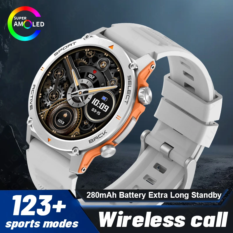 Смарт-часы LIGE мужские/женские с голосовым помощником и поддержкой разрешения