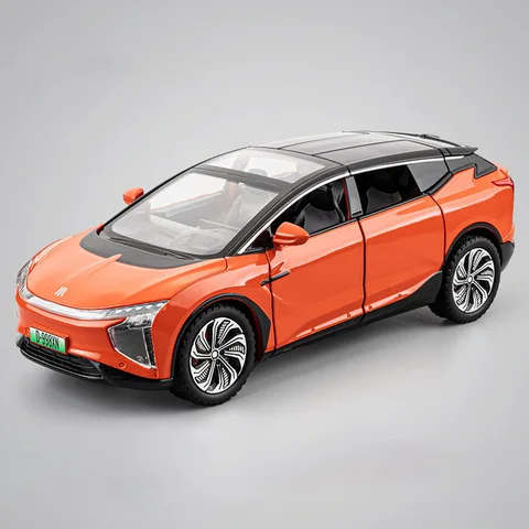 1:24 HiPhi X SUV модель автомобиля из сплава, литая металлическая модель новой энергии, модель автомобиля, имитация звука и искусства, коллекция, детская игрушка, подарок