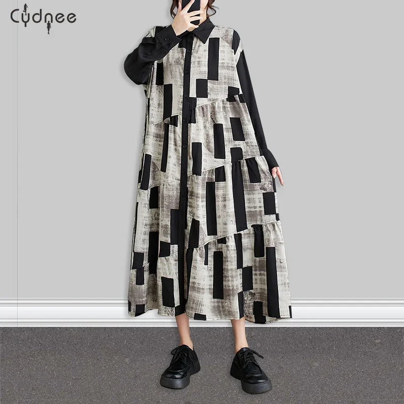 Женское неравномерно окрашенное платье-рубашка большого размера в мраморном