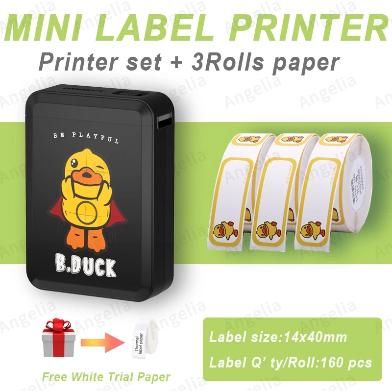 

Niimbot D110 Printing Wireless Bluetooth Printer Portable Printer Self-adhesive Label Thermal Label Printer Home Use Office