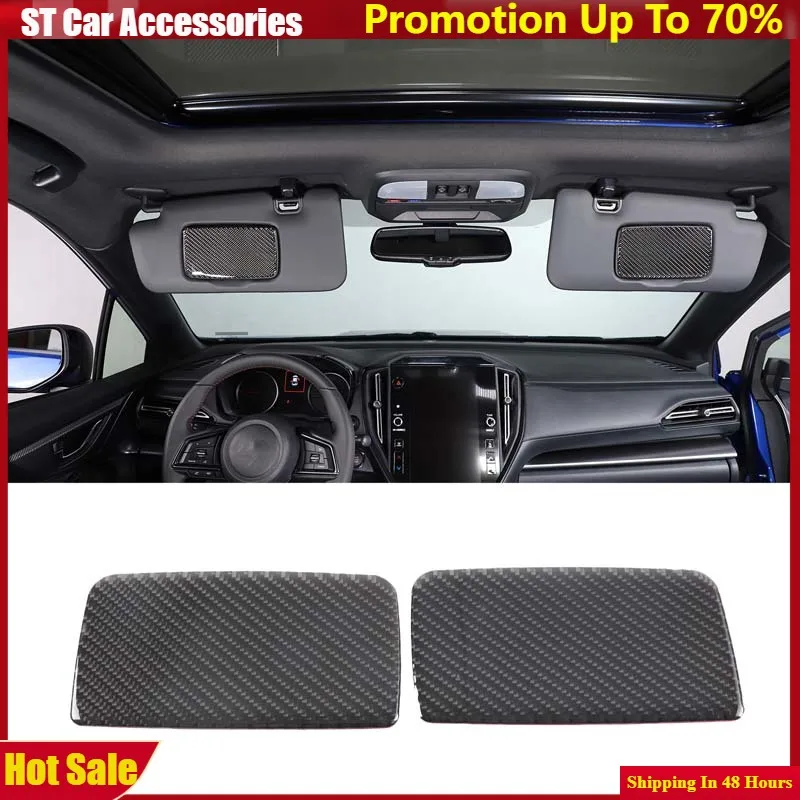 

For 2021-2023 Subaru WRX soft carbon fiber car interior cosmetic mirror cover plate sticker car interior protection accessories