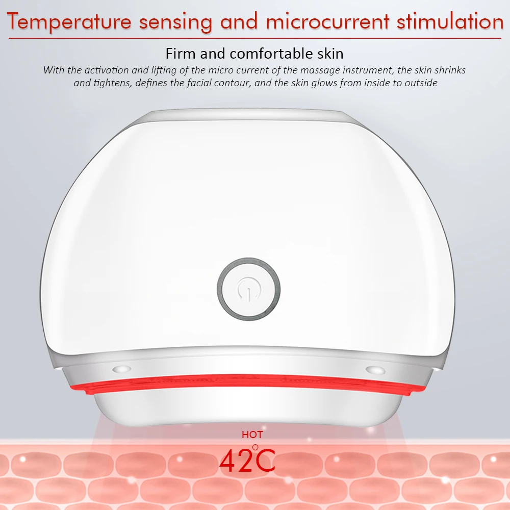 Вибрирующий массажер для лица с подогревом Электрический гуаша терапевтическая