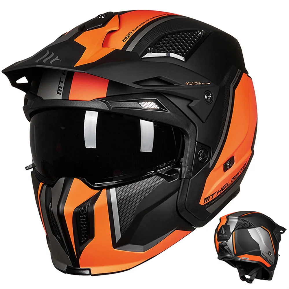 

DOT ECE Approved Genuine MT Modular Off Road Motorcycle Helmet ABS High Quality Motocross Racing Full Face Capacetes De Moto