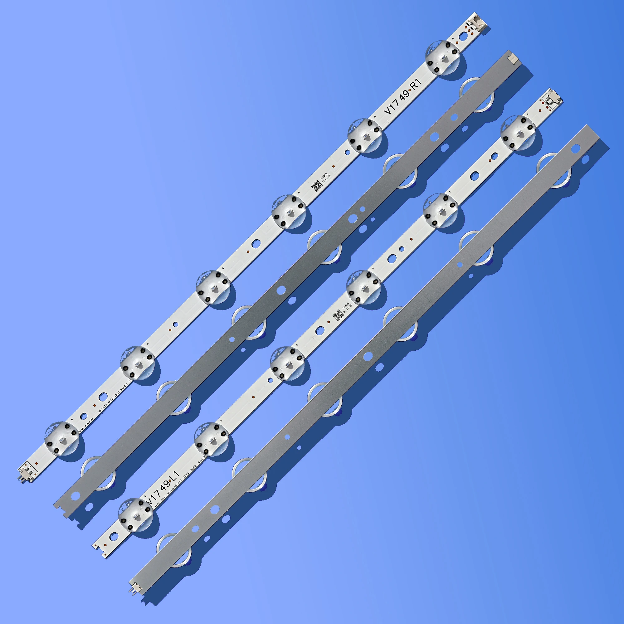 

Светодиодная подсветка для телевизора LG 49 ''6916L-2862A 6916L-2863A V17 49 R1 + L1 ART3 49UJ670V-ZD 49UJ651V LC490DGG (FK) (MD), 4 шт.