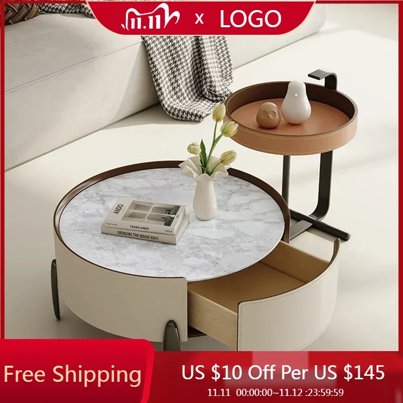 Итальянский компьютерный журнальный столик в скандинавском стиле для хранения