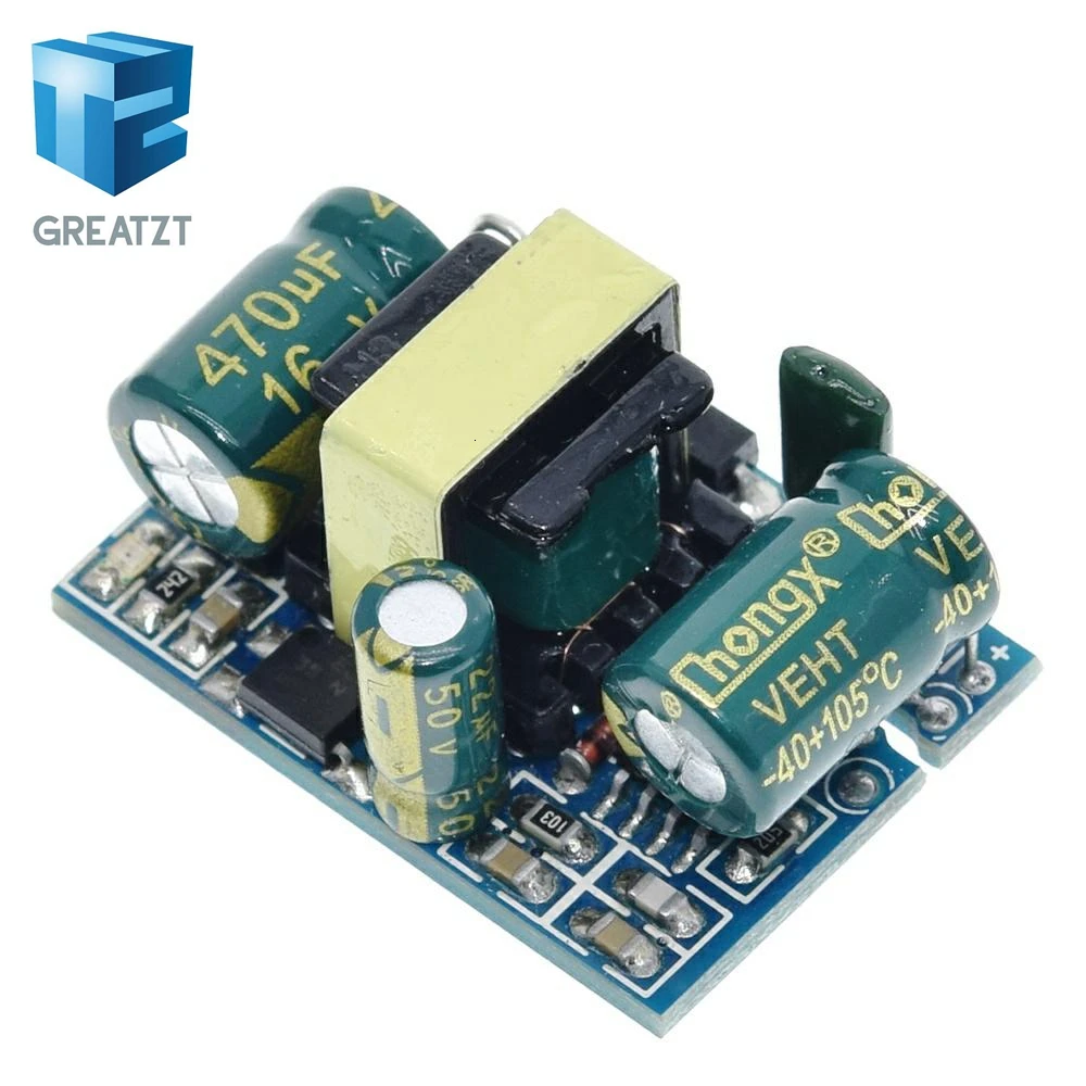Фото Блок питания GREATZT AC-DC 12В 450мА 5Вт, понижающий преобразователь (модуль) для Arduino DIY KIT №4