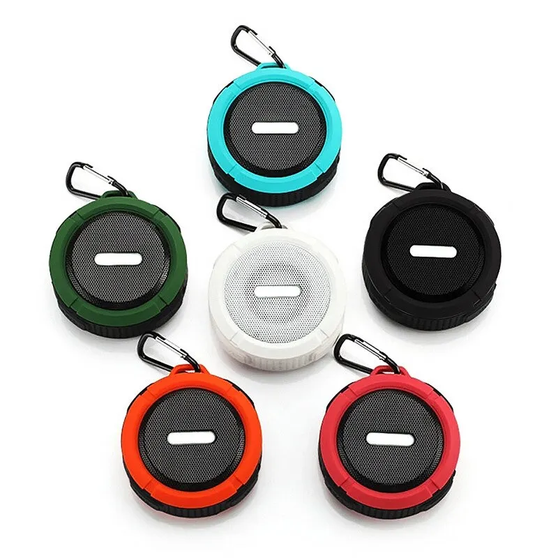 C6 Wireless Bluetooth Speaker Waterproof Suction Cup Stereo Outdoor Sports Audio TF Subwoofer Car Speakers Universal Portable images - 6