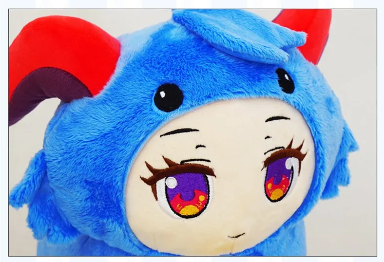 Vedio Game Genshin Impact Theme Mascot Ganyu Cosplay Props Stuffed & Plush Doll Blue Cute Sheep Soft Throw Pillow Xmas Gift images - 6