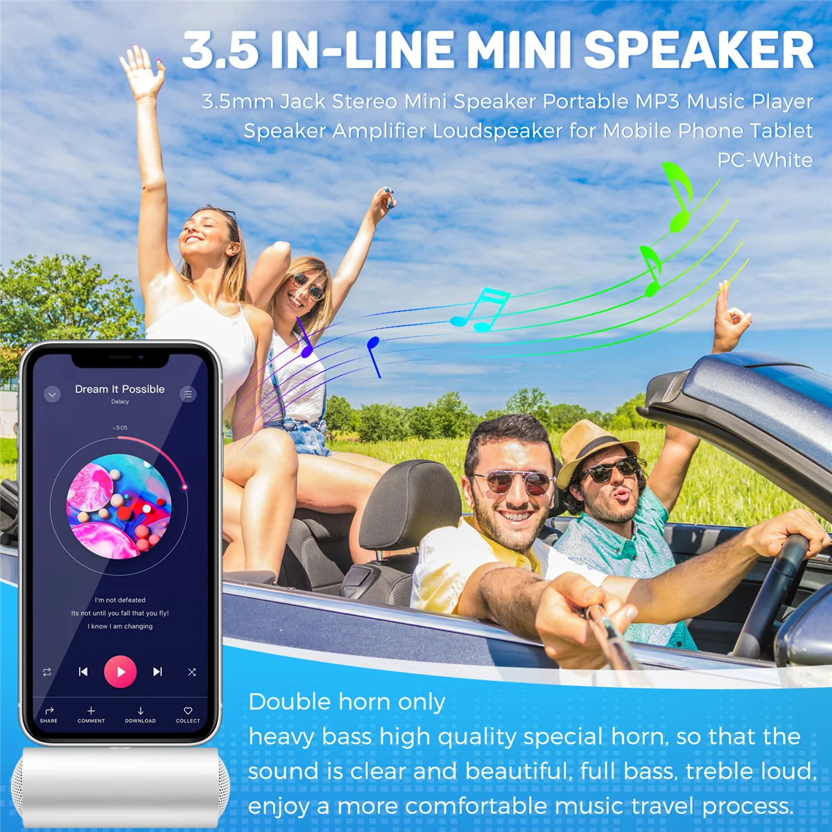 3 5 мм мини-динамик портативный MP3 музыкальный плеер