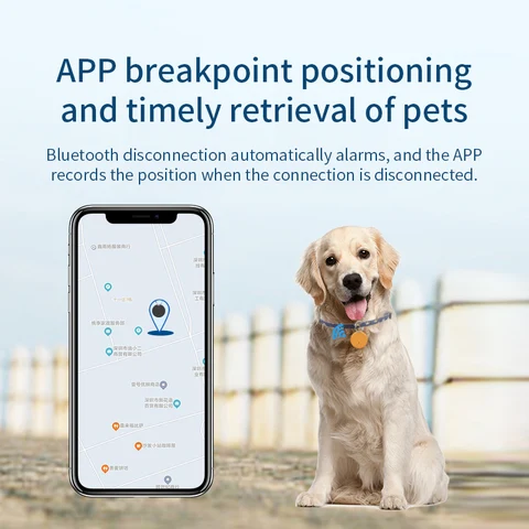 Мини-GPS-трекер для собак, Bluetooth 5,0, устройство против потери, круглое устройство против потери, кошелек для детской сумки, смарт-локатор для отслеживания