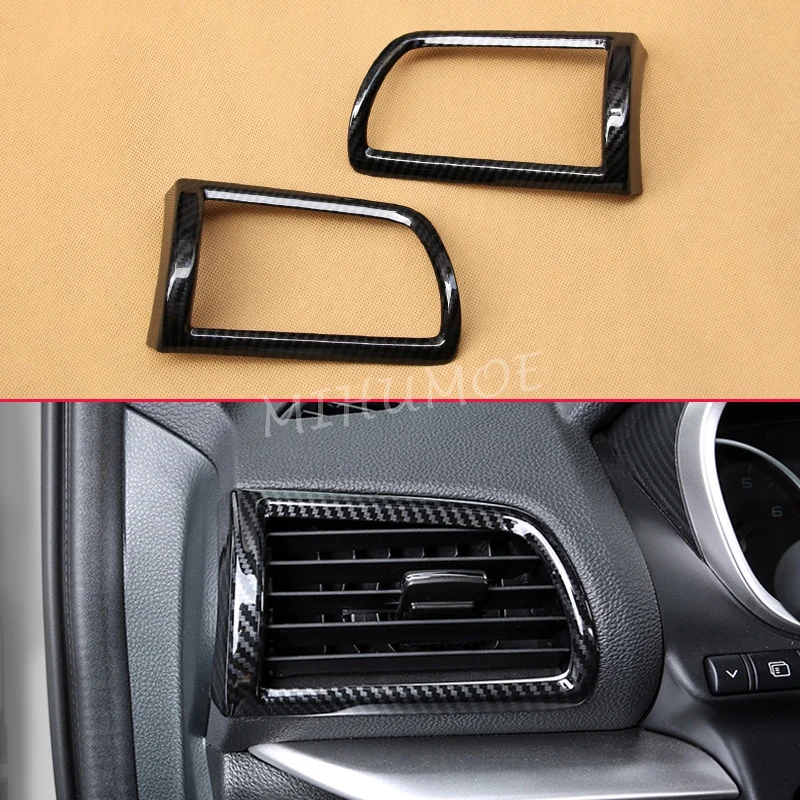 

Для Mitsubishi Eclipse Cross 2018-2025 углеродное волокно, приборная панель, боковая крышка вентиляционного отверстия, аксессуары для отделки 2024 2023 2022 2021