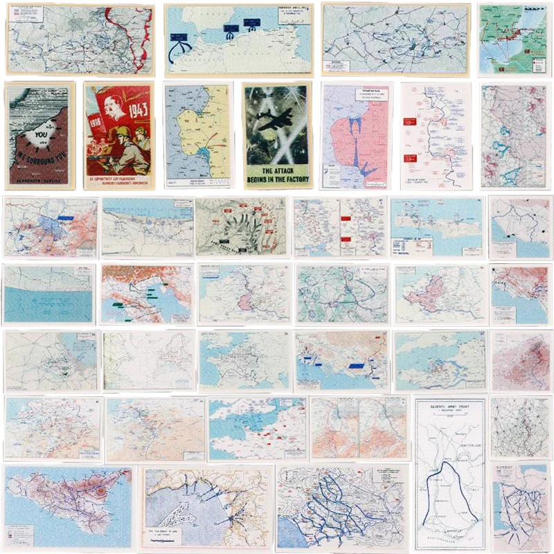 MOC WW2 Военная карта, строительные блоки, фигурки солдат, печатный рисунок, 2*3, Постер Европейской акции, кирпичи, аксессуары, игрушка C427