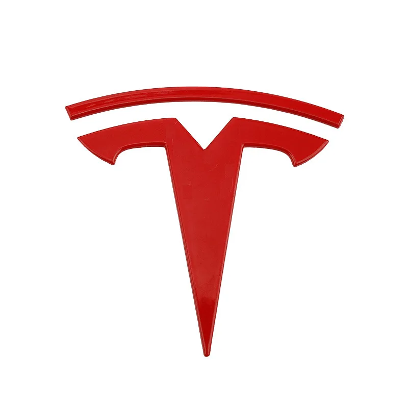 

For Tesla Logo Model3 Auto Rear Trunk Badge Exterior Accessories Car Front Hood Cover Emblem Sticker Decorations