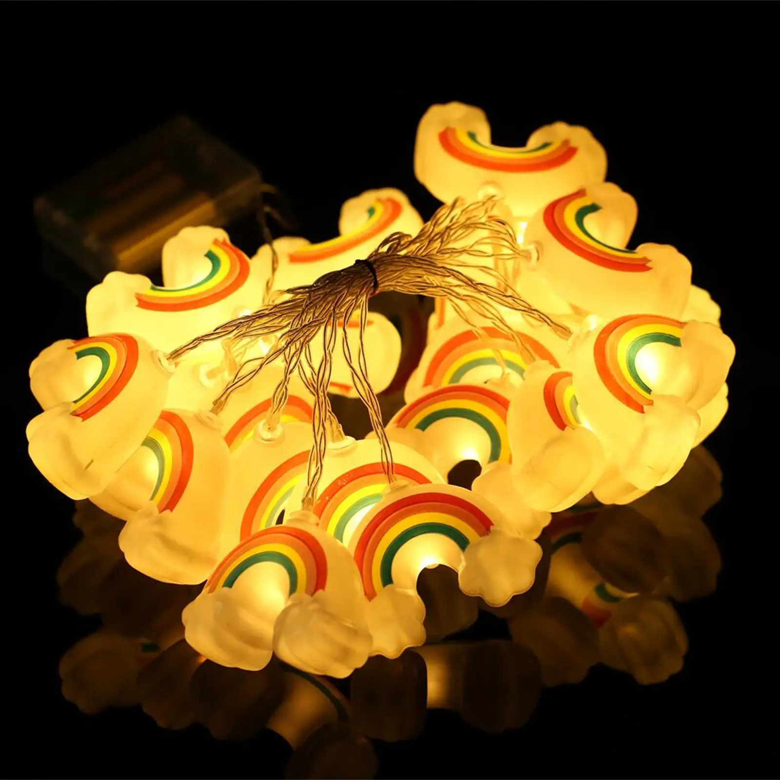 

LED Rainbow String Lights Fairy Lights Contain 20 Lights Funny for Decorations