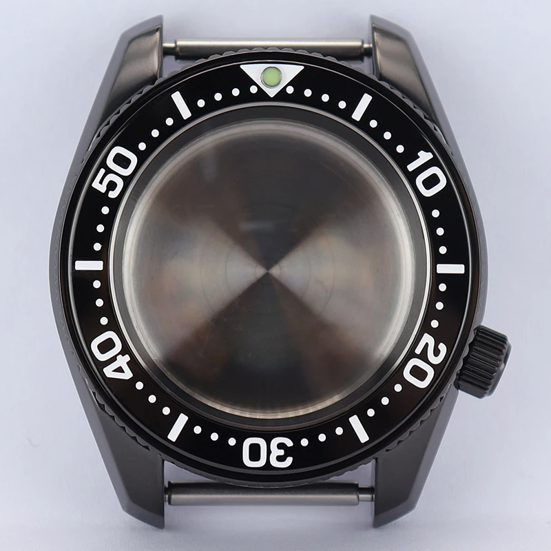 Черный модифицированный корпус часов Seiko Fenya аксессуары из сапфирового стекла