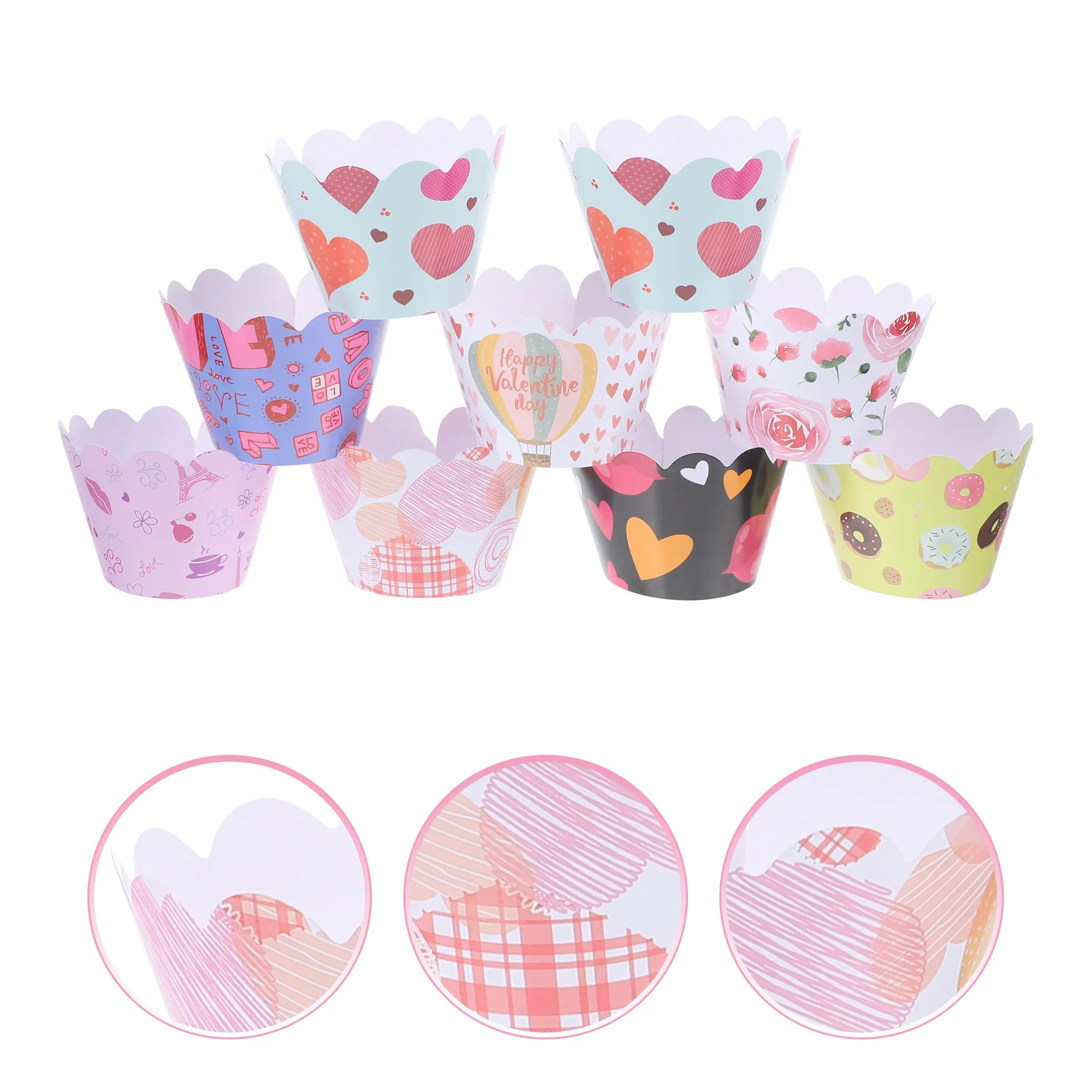 

Cupcake Valentine Day S Cups Party Liners Baking Picks Holiday Wrappers Mini Cup Muffin Liner Holders Decorations