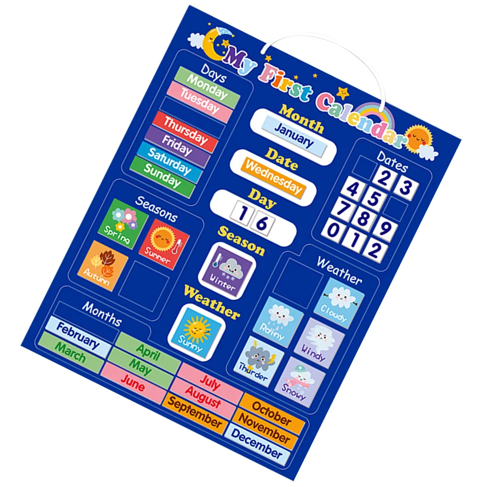 

Calendar Magnetic Plate Classroom Earlypreschool Toddler Class Chart Week The Board Days Educational Weather Englishcognitive