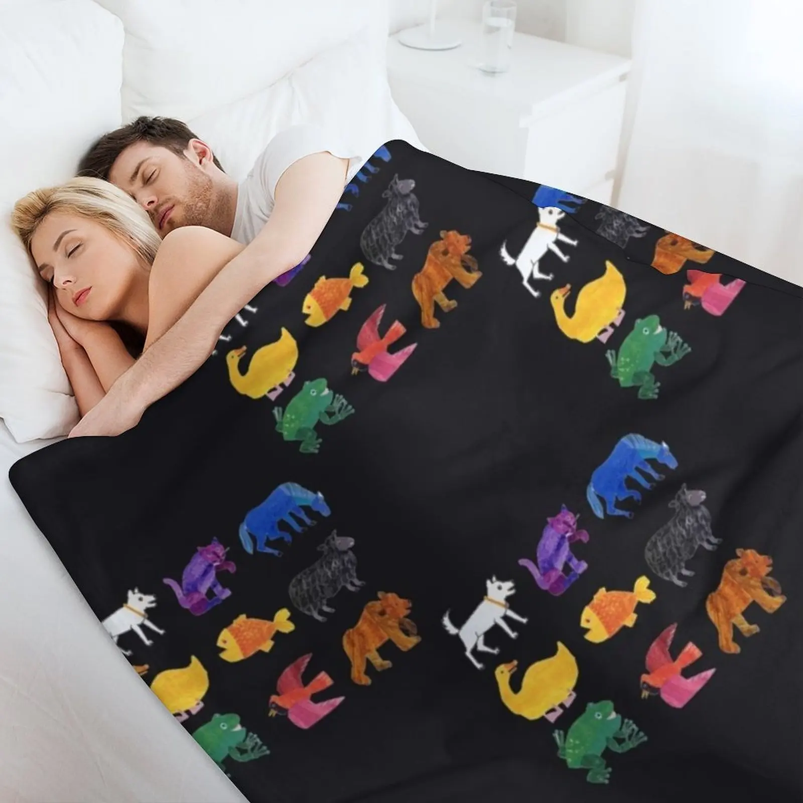 Одеяло Eric Carle Animals модные диваны спальный мешок лохматое одеяло